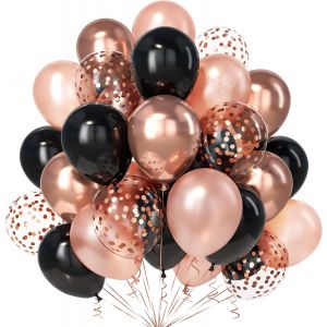 AYUHR-Ballons Violet Blanc, 30Pièces Violet Foncé Pastel Macaron Confettis Ballon Hélium Fille Femmes Anniversaire Mariage Valentin Proposition Graduation Douche Nuptiale Mascarade Halloween Déco - Neuf