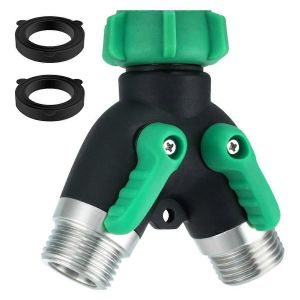 Connecteur d'irrigation de jardin américain 3/4GHT en acier inoxydable, inverseur de type Y, raccord rapide à 6 points - Neuf