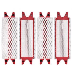 Lot de 4 têtes de balai plates en microfibre compatibles avec Vileda Ultramax - Neuf