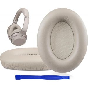 Soft Leather Protein Foam Cushion Pads for Sony WH-1000XM3 (WH1000XM3) Over-Ear Headphones, with Noise Insulation Memory Foam, Extra Thickness - Neuf