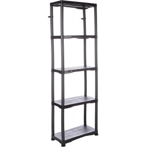 &Eacute;tag&egrave;re De Rangement 635 Noire&iquest;Robuste,Polyvalente,Grande Capacit&eacute; De Charge (30 Kg Par &Eacute;tag&egrave;re),Montage Facile Sans Outils,Avec Support Pour Fixation Murale,Id&eacute;ale Pour Espaces De Travail - Neuf