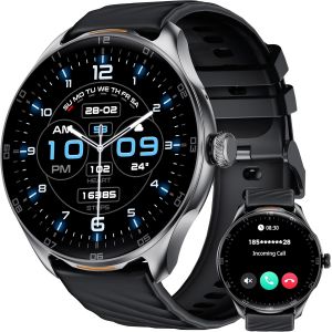 Montre Connect&eacute;e Homme Femme,1.39""Hd Smartwatch Avec Appel Bluetooth,Montre Sport Avec 100+Sportifs,Surveillance Cardio/Spo&iquest;/Sommeil/Podom&egrave;tre,Ip68 &Eacute;tanche, Montre Homme Pour Ios Android(Noir) - Neuf