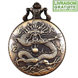 Montre Gousset Dragon Chinois (R&eacute;f 1) - Neuf
