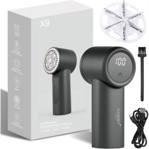 MEVRONISSHOP-X9 Rasoir &agrave; peluches &eacute;lectrique rechargeable &iquest; Puissant rasoir anti-peluches et anti-peluches pour v&ecirc;tements &iquest; &Eacute;limine les peluches, &eacute;limine les peluches, id&eacute;al pour les textiles et les - Neuf