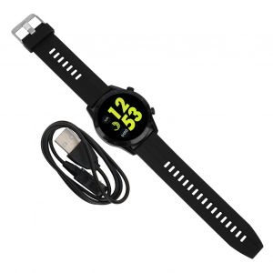 Montre Connectee Avec Rapport Meteo, Ecran Tactile Haute Definition Colore, Boitier En Fibre De Carbone - Neuf