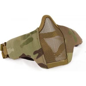 Masque Tactique Pliable Demi-Visage ¿ Maille De Protection Légère Pour Airsoft, Paintball, Cosplay Et Activités De Plein Air - Neuf
