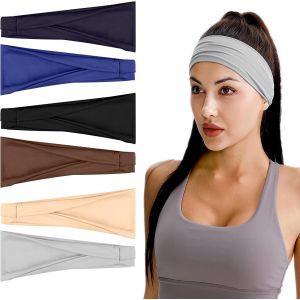 Flintronic 6pc Bandeau Cheveux Femme Tricot&eacute;s, Elastique Coton Bandeau De Sport Couleurs Mixtes Pour Femmes Et Filles, Bandeau De Yoga Pour Course Randonn&eacute;e Lavage Du Visage Maquillage V&eacute;lo Fitness - Neuf