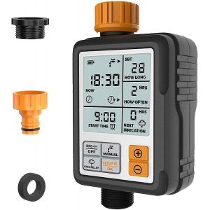 Minuteur d'arrosage automatique num&eacute;rique programmable pour robinet de jardin et syst&egrave;me d'arrosage par tuyau d'arrosage - Neuf