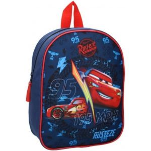 TRAHOO-- Sac à dos ¿ Cars - Bleu - Enfant - Ecole - Maternelle - Garderie - Crèche - Cartable Garçon - Taille 29 cm - Bretelles réglables ¿ Idée Cadeau - Neuf