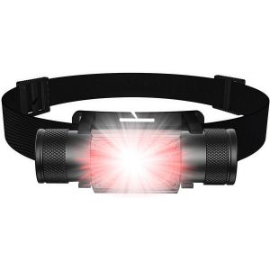 Nsiecd-Lampe Frontale Rechargeable, Lampe Frontale Usb C Rechargeable, Led Ultra Puissante Lampe Frontale, 10 Modes Type C Avec Double Led Pour Le Camping, La Pêche, La Course, La Lecture, Le Travail - Neuf