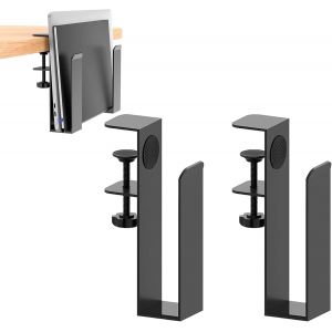 Support Pour Ordinateur Portable C&ocirc;t&eacute;s De Table, Support De Rangement Lat&eacute;ral R&eacute;glable Pour Ordinateur Portable Support De Bureau Suspendu Pour Ipad Ordinateur Portable Macbook 0-45 Mm - Neuf