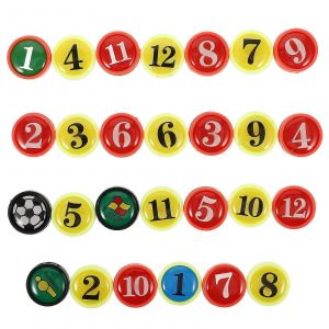 Lot De 27 Aimants De Rechange Pour Tableau D'entrainement, Tableau De Football, Petits Aimants - Neuf