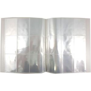 MAA-® Album à pochettes pour lettres 30 pages, album de cartes, collection album, 270 grilles pour lettres, genre neutre, chromes, album transparent 30 cm - Neuf