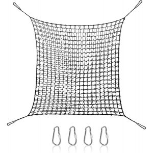 Asfasfq-Filet D'escalade Pour Aire De Jeux, Double Couche, Filet De Sécurité Pour Enfants, Balançoire, Jardin, 1 X 3 M, 2 X 3 M, 3 X 3 M, Filet Anti-Chute Pour Aire De Jeux, Noir, 100 X 300 Cm - Neuf