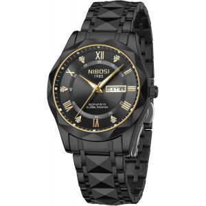 Montre Analogique &Agrave; Quartz Pour Homme-En Acier Inoxydable-&Eacute;tanche-Pour Homme D'affaires Et D&eacute;contract&eacute;.[J682] - Neuf