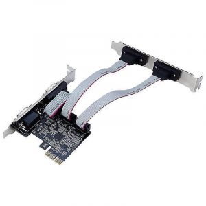 Carte d'extension de port série PCIE 25 Mbit/s AX99100 puce PCIE vers port série Interface RS232 4 ports Expan - Neuf