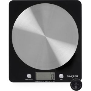 SUBZONAL-1036 BKSSDR Num&eacute;rique Balance de Cuisine - Affichage LCD Facile Lire, Tare Fonction, Plateforme en Acier Inoxydable Taille: 18 x 16x 2.1cm, Max.5kg, Maison Cuisson Sans Conservateur, Noir - Neuf