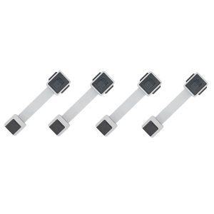 Serrures D'armoire &Agrave; L'&eacute;preuve Des Enfants, 4 Serrures De Porte &Agrave; L'&eacute;preuve Des B&eacute;b&eacute;s Pour R&eacute;frig&eacute;rateur Tiroir Placard Lave-Vaisselle Garde-Manger - Neuf