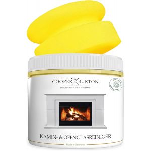 KAL-Set Économique Nettoyant Pour Vitres De Cheminée 0,5 Kg + Verre De Cheminée / Éponge Nettoyant Pour Enlever Les Saletés Tenaces Sur Les Vitres De Cheminée | - Neuf