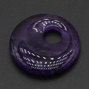 Pendentifs En Pierre Naturelle Turquoises Am&eacute;thystes, 1 Pi&egrave;ce, Perles Amples &Agrave; Grand Trou Pour Bricolage, Collier, Boucle D'oreille, Fabrication De Bijoux, Cadeau De F&ecirc;te--Amethyst - Neuf