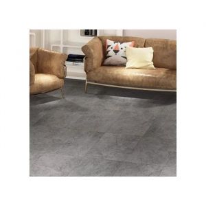 Lot 16 Dalles Vinyle Adh&eacute;sives 30x30cm Sol & Mur - Rev&ecirc;tement PVC Imperm&eacute;able Effet Ciment Gris Vintage pour Cuisine et SDB - Neuf