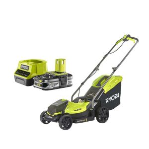 Pack RYOBI Tondeuse poussée 18V One+ OLM1833B - 1 Batterie 2.5Ah - 1 Chargeur rapide RC18120-125 - Neuf