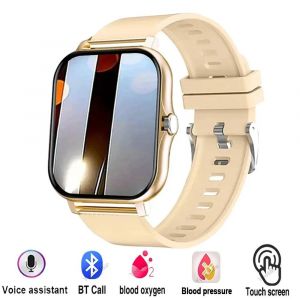 Sports de plein air montre intelligente appel sans fil informations rappel papier peint changement hommes et femmes &eacute;tanche Smartwatch 2025 Gold - Neuf
