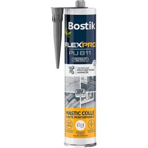 Mastic Colle Flexpro PU811 Colle et Jointe Tous Mat&eacute;riaux Multi-Usages Int&eacute;rieur/Ext&eacute;rieur Formule Polyur&eacute;thane Haute Performance Couleur : Anthracite RAL7016 300 ml - Neuf