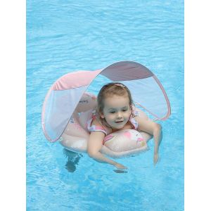 (S) Bouée Gonflable Pour Bébé Avec Pare-Soleil Amovible, Flotteur Pour Piscine, Pour Enfants De 6 À 36 Mois - Neuf