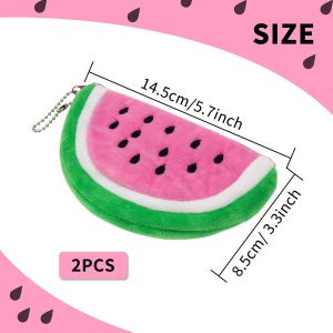 Lot De 2 Porte-Monnaie Pour Femme - Motif Dessin Anim&eacute; - En Forme De Past&egrave;que - Peluche - Mignon - Porte-Monnaie - Petit - Avec Fermeture &Eacute;clair - Pour Femmes Et Filles,Jaune + Rose,Dessin - Neuf