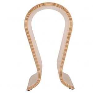 Support de casque en bois en forme d'arche pour ecouteurs, accessoire de bureau, Burlywood - Neuf