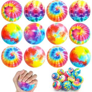 KAL-12 Pieces Balle Anti Stress Globe, Petite Balle En Mousse, Foam Balles Anti- Stress, Jouets Balls Anti Stress Enfant, Balle Antistress Pour Enfant Ecole Elève Étude Cadeau Anniversaire - Neuf