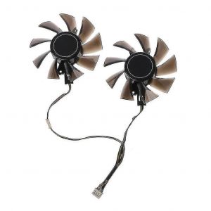 2pcs 75mm carte graphique refroidissement vga ventilateur T128010su 4pin 12v 0.35a ventilateur de refroidissement - Neuf