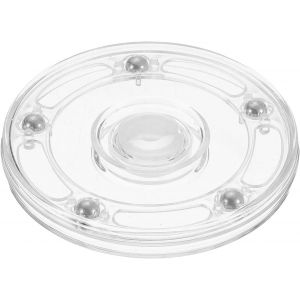 Kal-Plateau Tournant Lazy Susan En Acrylique Transparent De 8,9 Cm, Plateau Rotatif À 360 Degrés Pour Étagère À Épices, Gâteau, Cuisine, Garde-Manger, Décoration De Salle De Bain - Neuf