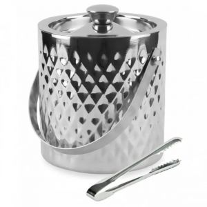 Seau &Agrave; Glace - Kinghoff - Kh-1508 - Acier Inoxydable - 1.5l - Isolation Thermique - Neuf