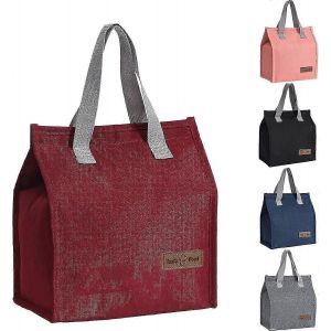 1pcs sacs à lunch, sac fourre-tout réutilisable isolé étanche boîte à lunch, sacs isothermes, sac isotherme thermique pour le travail, l'école, le pique-, le voyage - Neuf