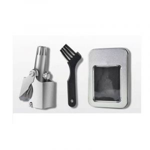 Tondeuse à poils de nez manuelle pour homme, sans pile, étanche, indolore avec douze lames à double tranchant, mécanisme breveté ET-4 - Neuf