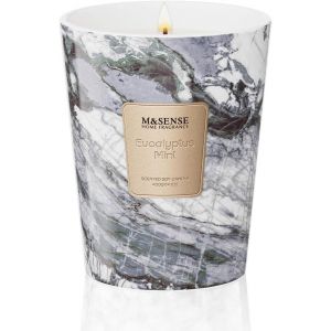 Bougie parfumée 990g|Noir Air|150h de combustion & 3 mèches|Bougie Decorative naturelles en cire de soja|Aromathérapie relaxante|Cadeau pour femme & homme,Modern Marble Jar - Neuf