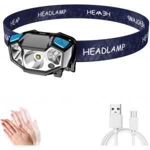 Lampe Frontale Led Avec 5 Modes, Lampe Frontale Led Pour La Course, Le Camping, Le Jogging, La P&ecirc;che, Le Cyclisme - Neuf