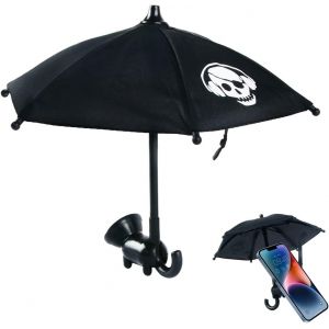 Kal-Parapluie De T&eacute;l&eacute;phone Portable, Support &Agrave; Ventouse Pour Parapluie De T&eacute;l&eacute;phone Portable, T&eacute;l&eacute;phone Parasol Ombrelle, Bonnet De Suction En Silicone Durable Pour L'ext&eacute;rieur - Neuf