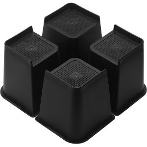 Ulteronixshop-Lot de 4 Rehausseurs,15 cm(6 Pouces),Lit Rehausseurs, Rehausseurs de Meuble, Pieds de Lit, Hauteur de Levage pour Table, Chaise, Canap&eacute;, Protection du Plancher, Supporte Jusqu'&agrave; 4400 Lb - Neuf