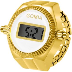 Bague Montre Extensible Num&eacute;rique,Montre Bague Femme Homme Doigt Ajustable,Bague Montre Etanche 1atm Fantaisie,Cadran Rond,Cadeau Pour Femme Et Homme.[J498] - Neuf