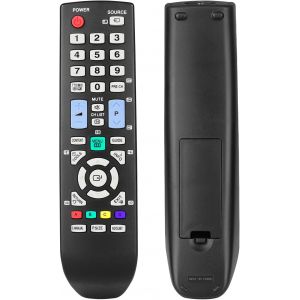 VornixorSarlshop-T&eacute;l&eacute;commande AA59-00496A Compatible avec Samsung TV T22A300 T27A300 LE40D503 UE22D5003 UE40D5003 PS51D530A5 LE-32D400 LE-32D403 UE-19D4003 UE-22D4003 UE-26D4003 Contr&ocirc;leur de Remplac - Neuf