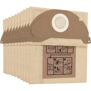 Lot De 10 Sacs Pour Kärcher Wd2 Mv2 Wd2250 A2004 A2054 Aspirateur Sacs À Poussière De Rechange Kit 6.904-322.0[SSE7113302] - Neuf