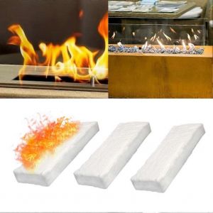 Éponge en céramique Ethanol Cheminée Chambre de combustion Isolation résistante Coton 300x100 X38mm Pour Cheminées Brûleurs Gel - Neuf