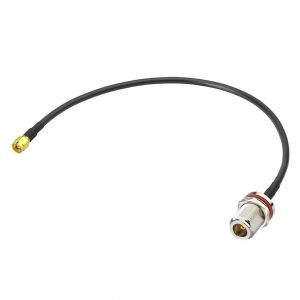 Adaptateur SMA Mâle à N Femelle Montage Cloison RG58 Câble Adaptateur Coaxial 30cm/1 pied Compatible avec 4G LTE Routeur Sans Fil Passerelle Cellulaire RTL SDR USB ADS-B Récepteur - Neuf