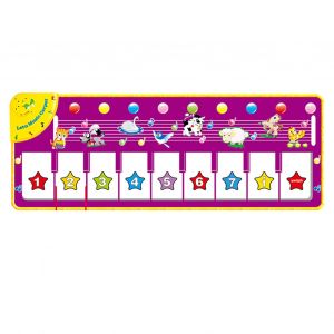 Tapis de piano musical pour bebe, tapis de danse, tapis de musique, couverture animaliere, tapis de jeu, jouets educatifs precoces pour enfants, bebes, tout-petits, garcons et filles - Neuf