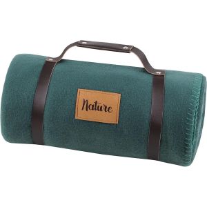 Kalanka-- Plaid - Couverture Polaire Dawson - Emeraude - Taille 130 X 150 Cm - Grand Plaid Doux Et Chaud Pour Canapé Ou Chambre - Jeté De Lit - Idéal Pour Maison Et Pique-Nique - Neuf