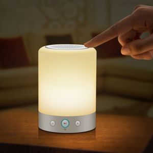 La petite Lumière de Nuit Mini haut-Parleur Bluetooth Smart Colorful LED Créatif Portable d'Extérieur sans Fil de haut-Parleur Bleu - Neuf
