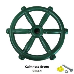 Roue De Bateau Pirate Verte De 12 Pouces Pour Balançoires Et Maisons De Jeu - L'aventure Vous Attend ! - Neuf